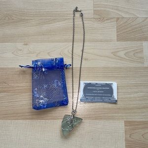 Handcrafted wire gemstone necklace